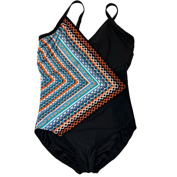 Miraclesuit Backgammon Mocktail One-Piece Bathing suit - Picture 2 of 15